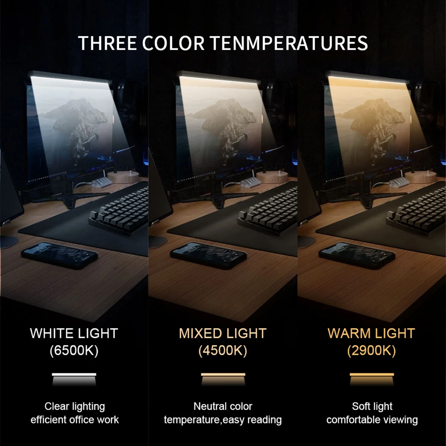 Mobile HAVIT D006 Computer Monitor Light With 3 Light Modes 3 Mobile HAVIT D006 Computer Monitor Light With 3 Light Modes