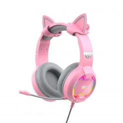 HAVIT H2233D Cat Ear RGB Gaming Headset With Volume Control & Microphone Mute Button