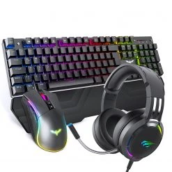 HAVIT HV-KB380L Mechanical Keyboard Mouse & RGB Headset Kit (Upgraded Version)