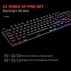 HAVIT HV-KB432L LED Gaming Mechanical Keyboard With Red Switches For PC Gamers And Work 17 HAVIT HV-KB432L LED Gaming Mechanical Keyboard With Red Switches For PC Gamers And Work