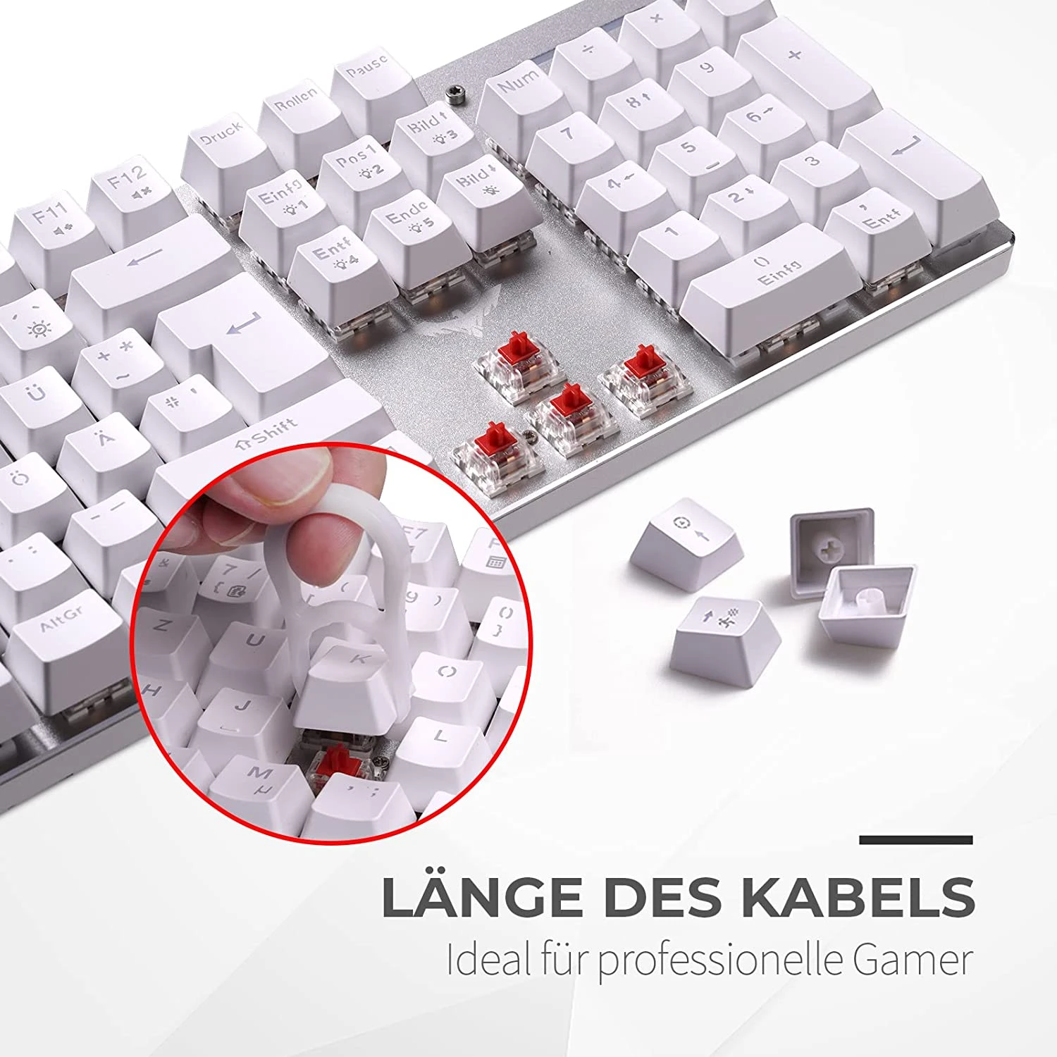 HAVIT HV-KB432L LED Gaming Mechanical Keyboard With Red Switches For PC Gamers And Work 9 HAVIT HV-KB432L LED Gaming Mechanical Keyboard With Red Switches For PC Gamers And Work