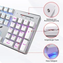 HAVIT HV-KB432L LED Gaming Mechanical Keyboard With Red Switches For PC Gamers And Work 25 HAVIT HV-KB432L LED Gaming Mechanical Keyboard With Red Switches For PC Gamers And Work