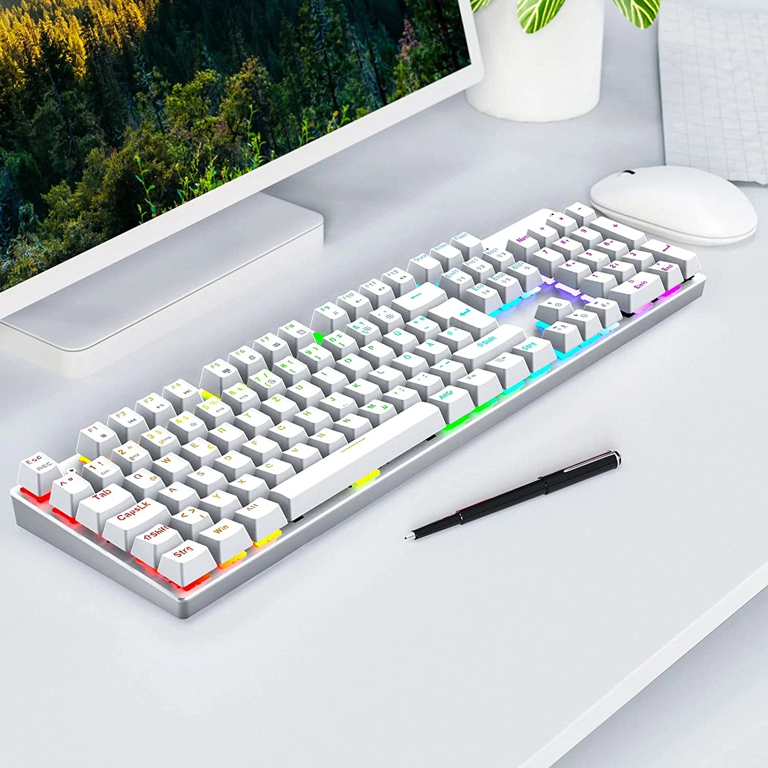 HAVIT HV-KB432L LED Gaming Mechanical Keyboard With Red Switches For PC Gamers And Work 15 HAVIT HV-KB432L LED Gaming Mechanical Keyboard With Red Switches For PC Gamers And Work