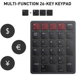 HAVIT KB260GCM 26 Keys Wireless Number Keypad For Mac OS And Window System Membrane Keyboard