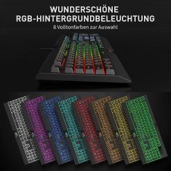 HAVIT KB854L RGB Gaming Keyboard & 7 Programmable Keys Mouse Combo