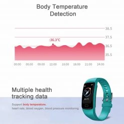 HAVIT M9007T Smart Watch Ultra-thin Fitness Tracker, IP67 Waterproof, Body Temperature Detection