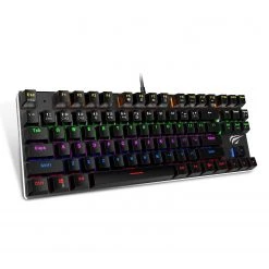 HAVIT HV-KB435L Tenkeyless Mechanical Keyboard, 87 Keys, RGB Backlights